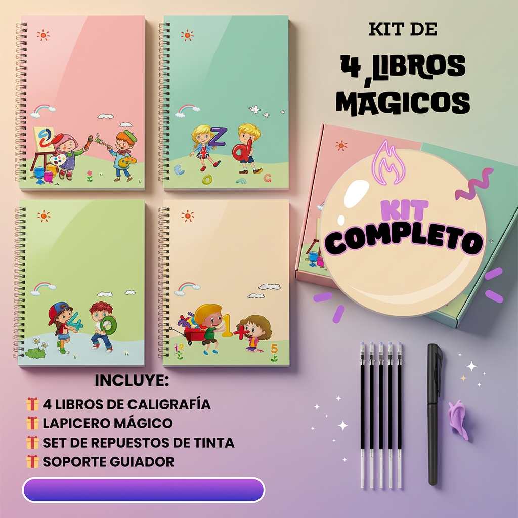 Set Libros Caligrafia Montessori 🖋️