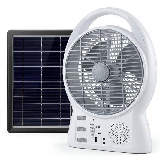 Ventilador con panel solar ☀️